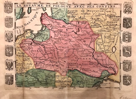 Feuille Daniel, de La (1640-1709) Le Royaume de Pologne avec ses confins 1707 Amsterdam